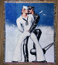 TOM OF FINLAND WOVEN THROW 50