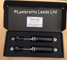 LAMBRETTA BGM PRO F16 SPORT FRONT SHOCK ABSORBERS. BLACK BGM FRONT DAMPERS      