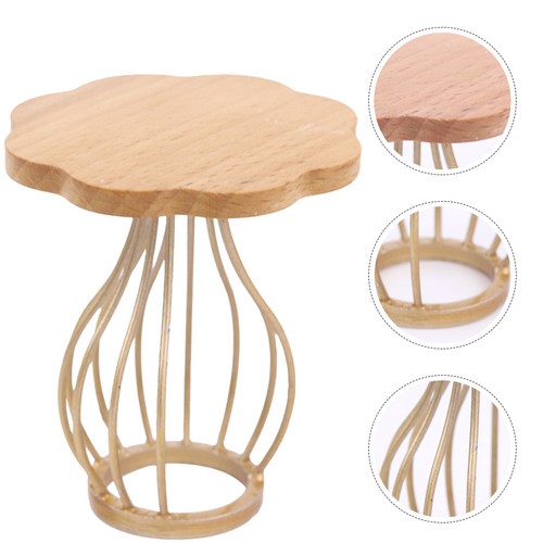 Beige mini tea - beige, wooden