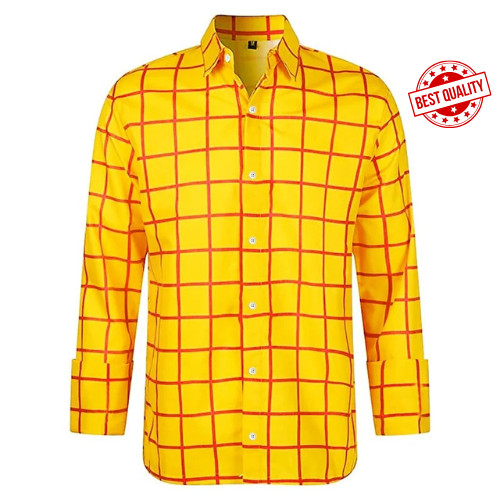 Men plaid print - plaid, sleeve