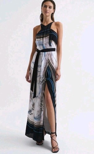 Bnwt reiss navy blue abstract - blue,