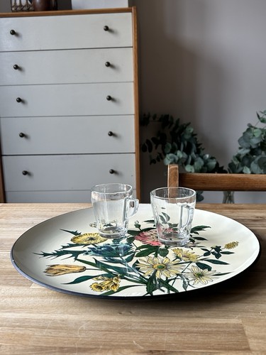 Vintage floral lacquerware - floral,