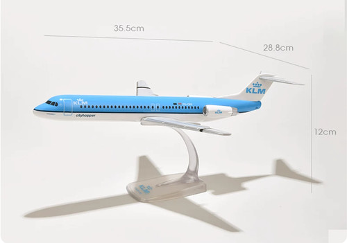 Klm fokker 100 plastic - klm,