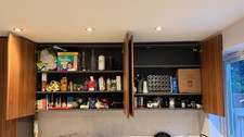 Kitchen wall units with doors - 1200mm and 1025mm wide, 295mm deep, 868mm tall