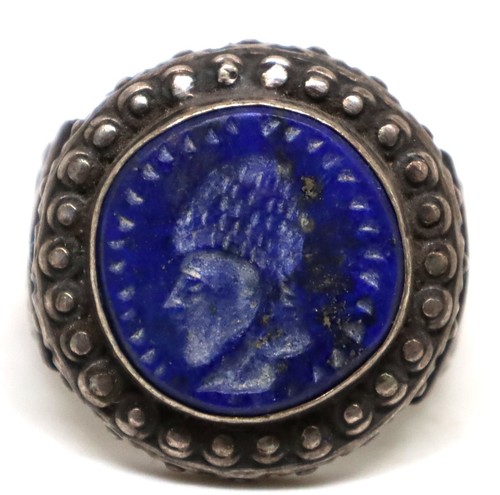 Antique roman greek king face - greek,