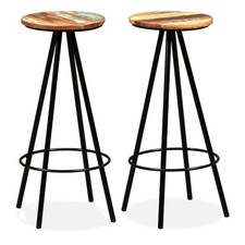 Bar Stools 2 pcs Solid