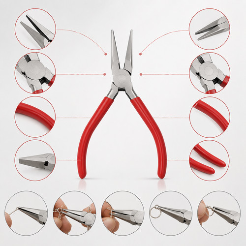 Flat nose pliers 130mm - pliers,