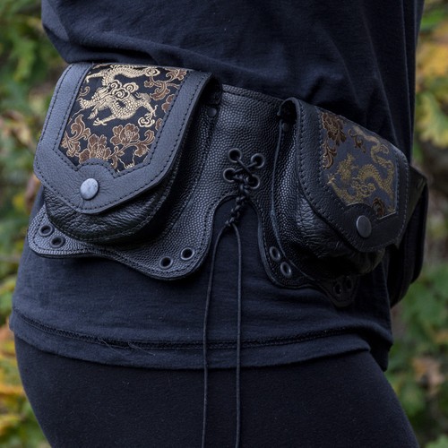 Leather chinese dragon utility - leather,