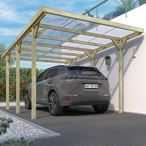 Cerland jean wooden carport - jean,