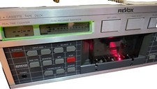 Revox B215 Cassette Deck Recorder Rare Dolby Manuals Audio Cables Rare 4 Motors 