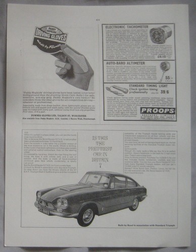 1965 bond equipe gt4s - gt4s, original