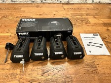 Thule Evo Raised Rail 7104 Footpack 4 Pack Key Excellent Condition