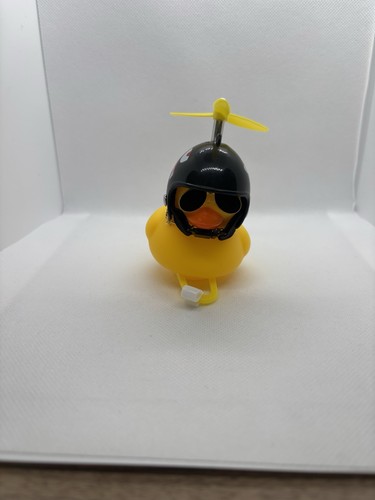 Yellow duck pilot helmet - pilot, bike