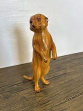 Resin Meerkats Sculpture Natural Wooden Effect Resin SR10 