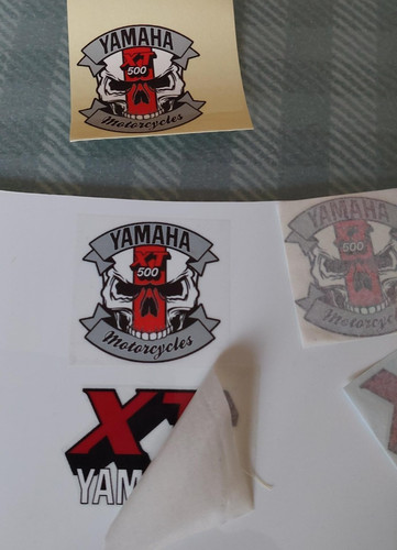 Yamaha xt500 helmet decal - xt500,