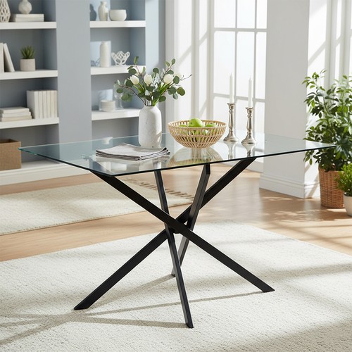 Tempered glass dining table - dining,