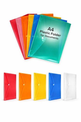 Plastic document wallet - a4,