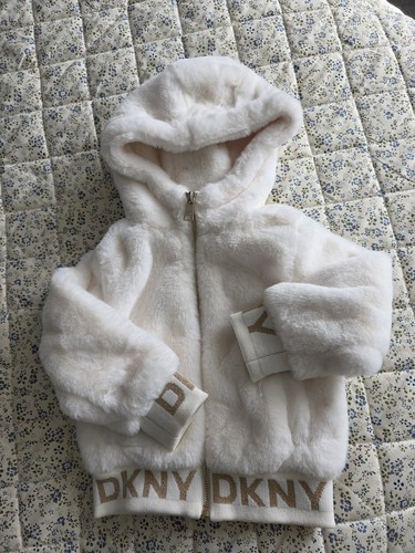 Dkny girls fluffy jacket - girls,