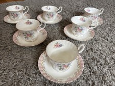 Royal Albert ‘Serenity’ 6 Tea Cups & Saucers.