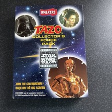 Walkers TAZO COLLECTOR'S FORCE PACK Binder With 50 Tazos & Plastic ID Card 