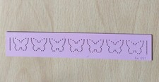 Metal Pricking Stencil - Butterfly Border - 14.5cm x 2.5cm