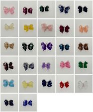 Velvet Bow Sequin Pearl Gem Hair Clip Aligator Clips Parties etc