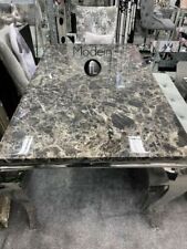 Black marble Louis dining
