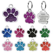 Dog Tag Engraved Personalised Pet Tags Name Disc ID Cat Tags Animal Cat Collar