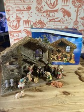 Vintage Nativity Set Wooden