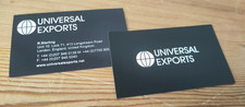 PROP - James Bond Quantum of Solace - Universal Exports Business Card x2
