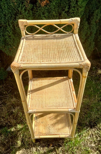 Vintage retro cane wicker