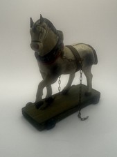Antique wooden carved pull - eg,