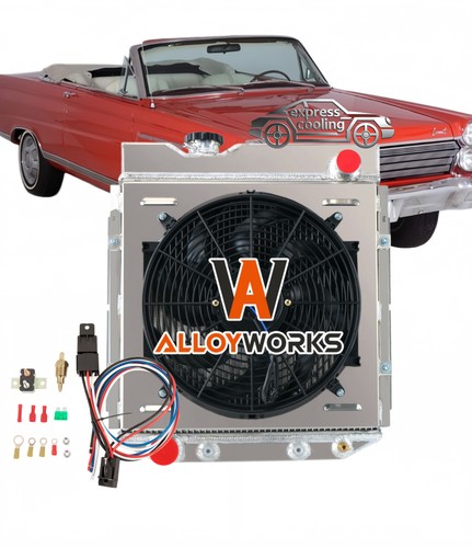 Row radiator shroud fan - radiator,