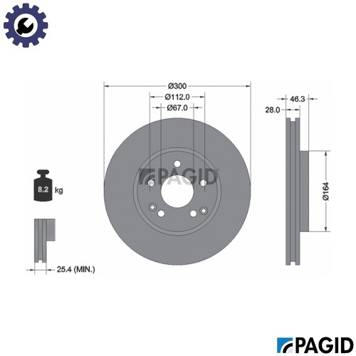 Brake disc 54060nhc - brake,