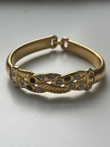 Monet signed gold tone - gold, snake