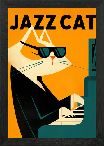 Jazz cat poster club - poster,