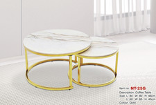 Round marble coffee table