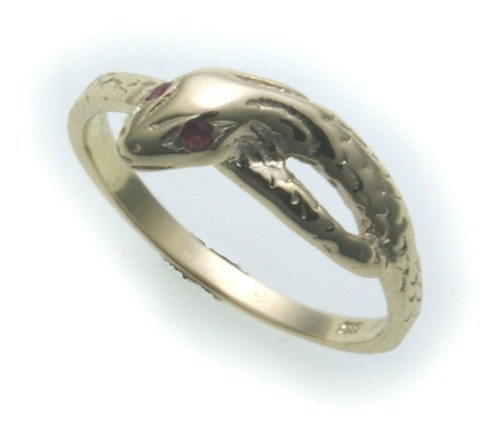Snake ring real gold - snake,