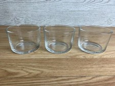 IKEA Glass Tealight Candle Holders Set of 3 Clear Votive Tea Light Decor