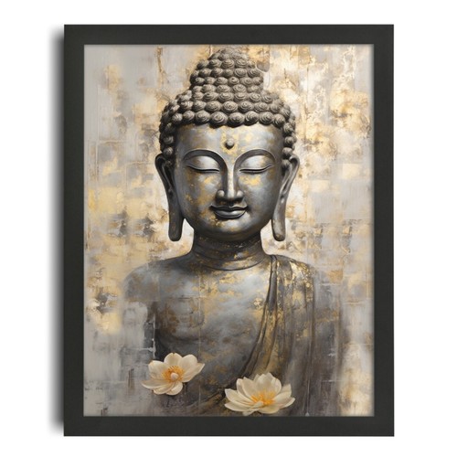 Buddha lotus wall - lotus, art