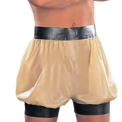 Translucent latex boxer - latex,