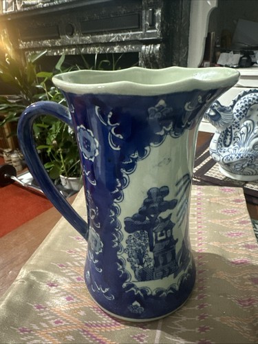 Antique chinese vase - vase, blue