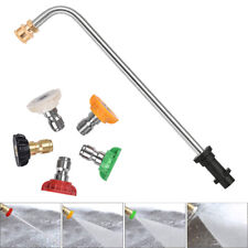 Pressure Washer Angled Lance for Karcher with 5 Nozzle 90 degree Tips