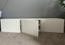 IKEAWhite Tv Bench with 3 storage spaces