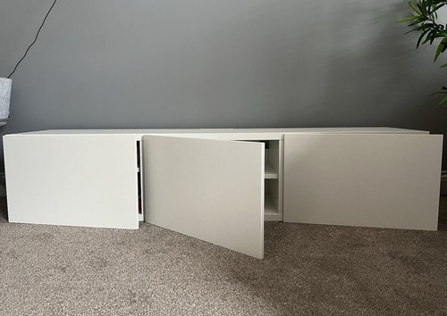 Ikeawhite bench with 3 - bench,