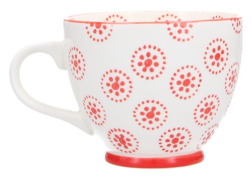 Sainsbury red coral mug - /,