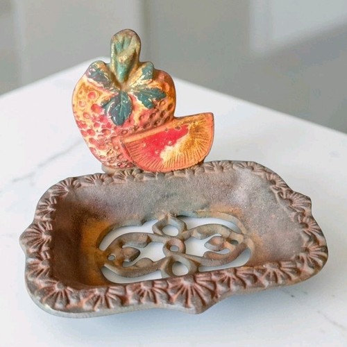 Vintage cast iron soap - vintage,