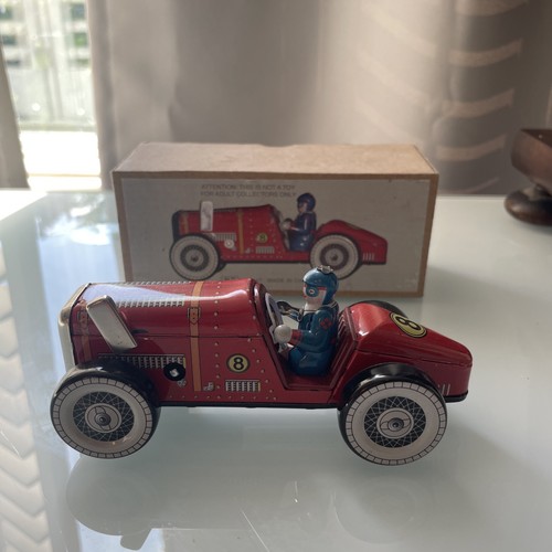 Clockwork tin toy racing - clockwork,