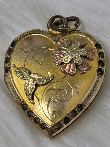 Antique hfb gold filled - gold, heart