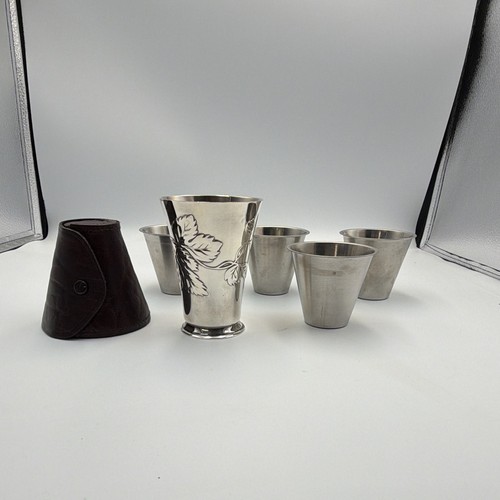 Christofle silver plate cups - christofle,